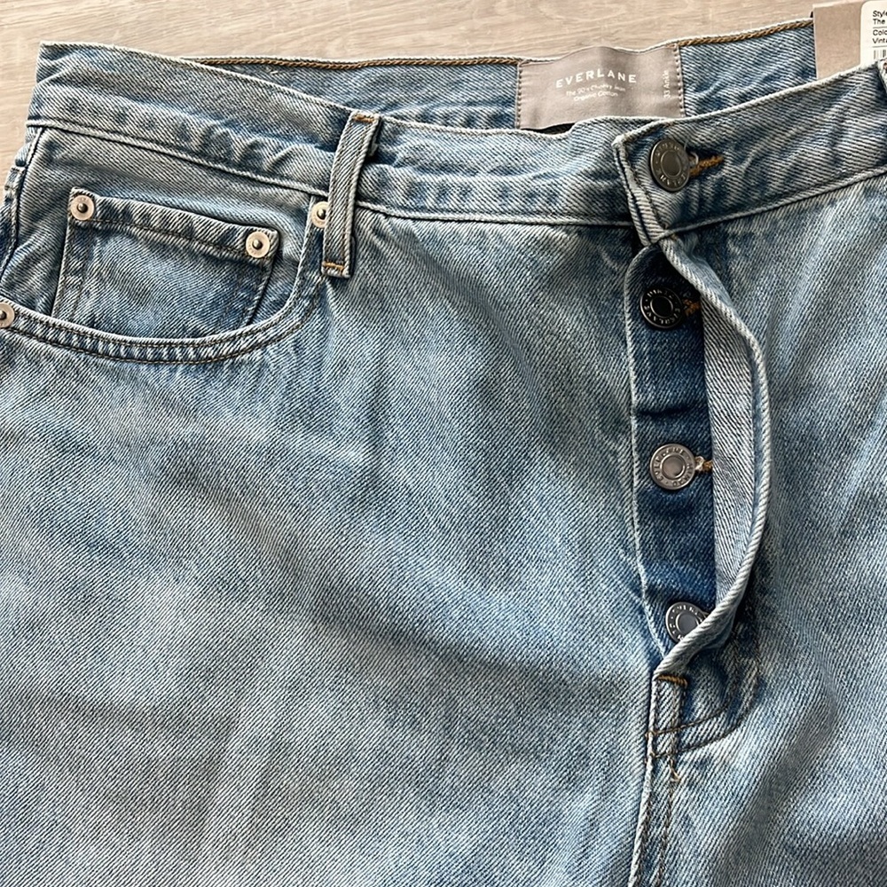 Everlane NWT The 90’s Cheeky Jeans‎ Denim High Waist Straight Women’s 33 - Picture 6 of 13